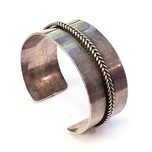 Vintage Women's Bracelet Sterling Modernist Navajo